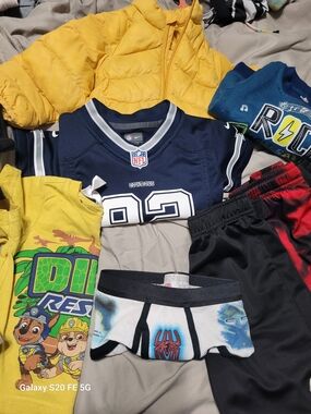 NFL Dallas Cowboys Kids Navy Football Jersey - Size Noted